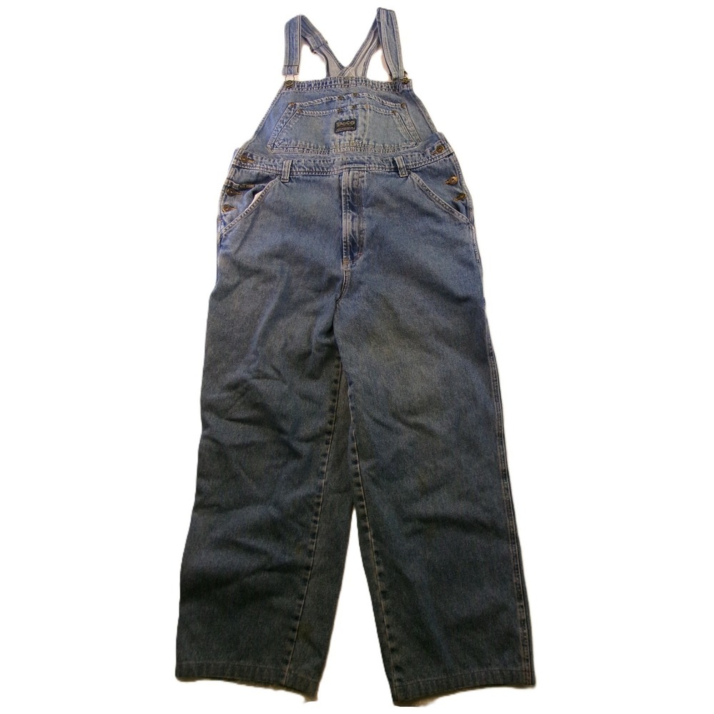 Paco‎ Jeans Women Large Overalls Blue Denim Vintage 90s Baggy Bib Dungarees
